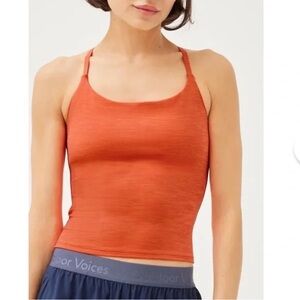 Outdoor Voices Move Free Tank Top in Hot Coral